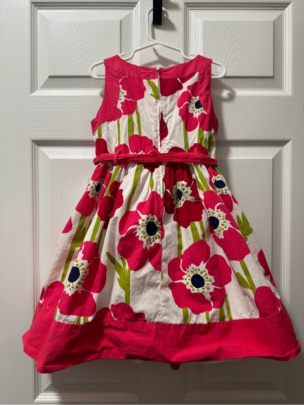 Gymboree Hot Pink Floral Tie-Waist Dress